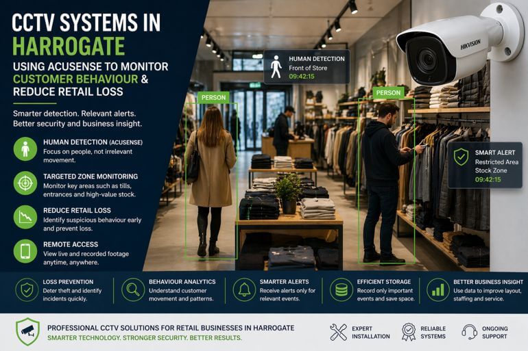 CCTV Systems in Harrogate: Using AcuSense to Monitor Customer Behaviour and Reduce Retail Loss