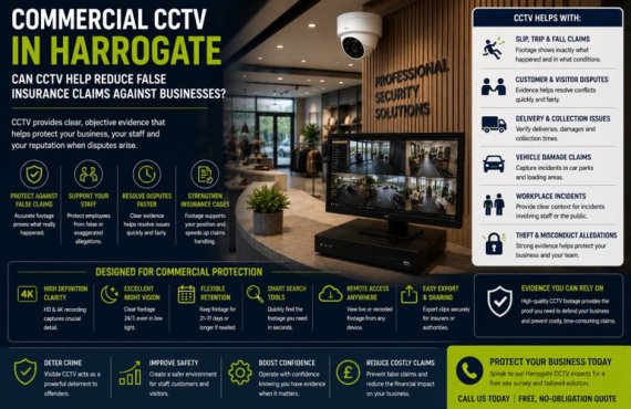 Commercial CCTV in Harrogate: Can CCTV Help Reduce False Insurance Claims Against Businesses?