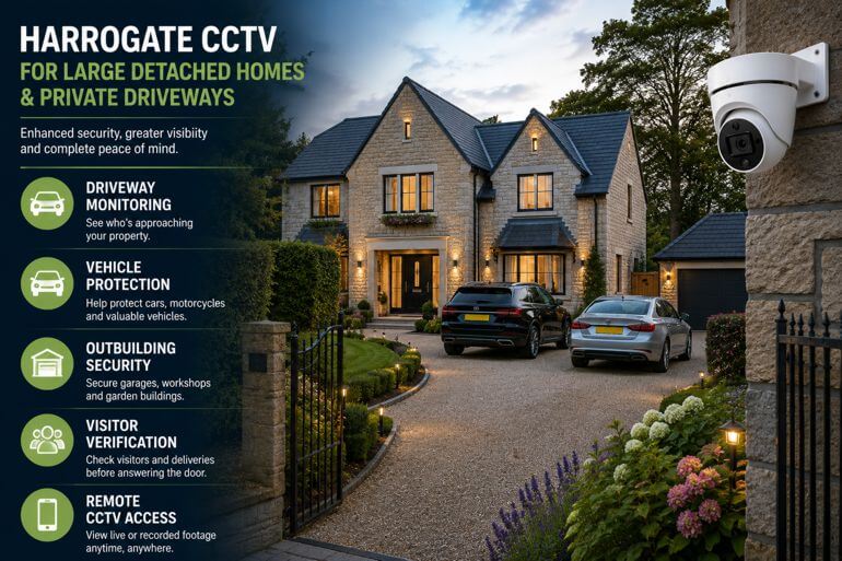 Harrogate CCTV for Large Detached Homes and Private Driveways